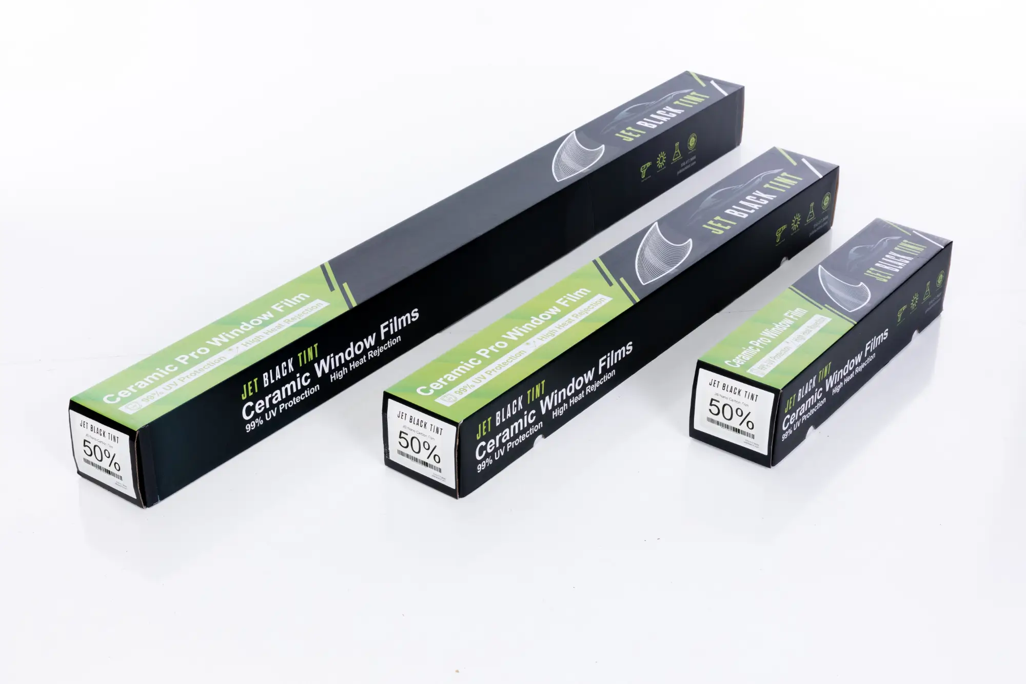 Jet Black Nano Ceramic Film 50%