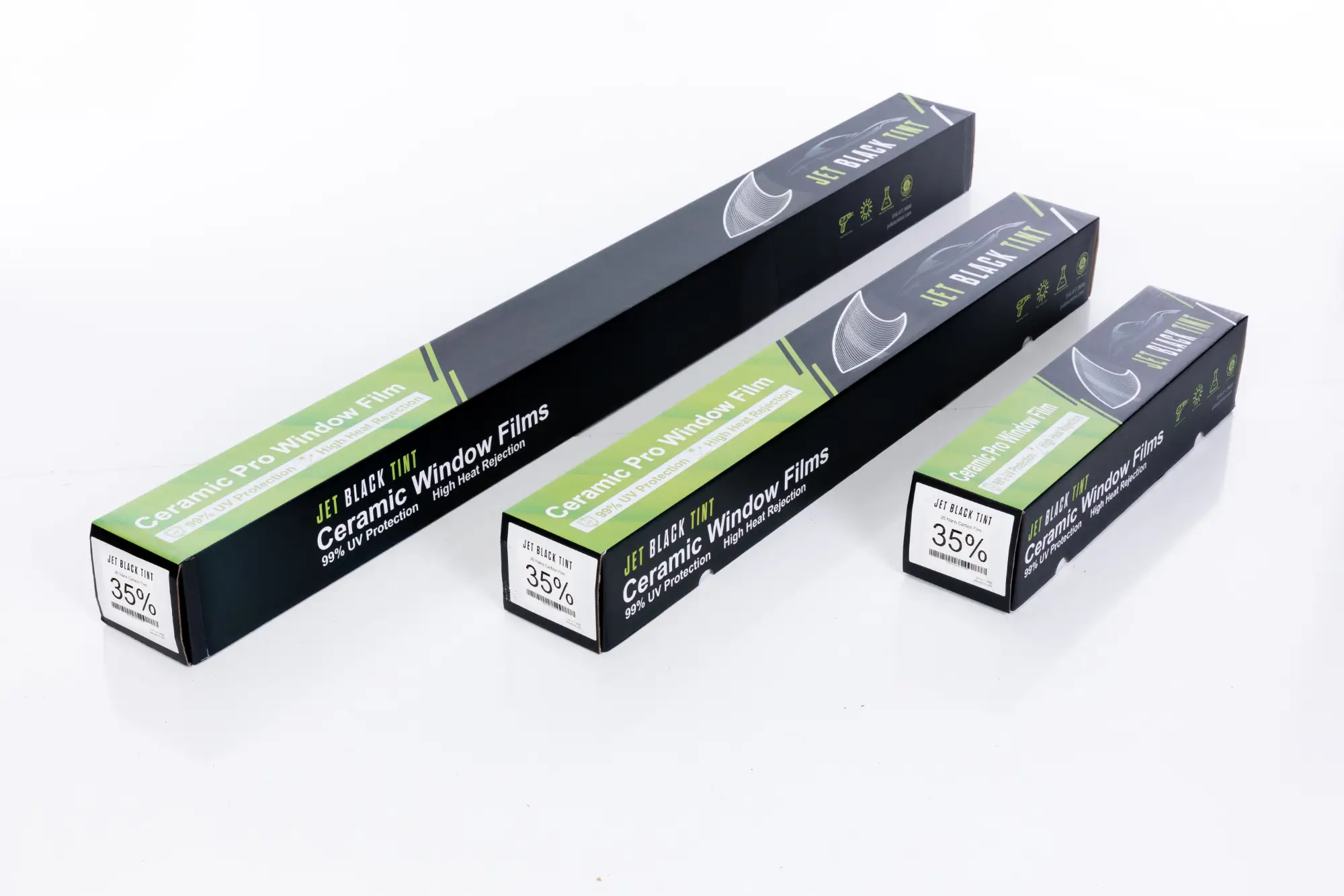 Jet Black Nano Ceramic Film 35%